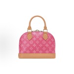 LOUIS VUITTON Alma BB Monogram Full Print shell bag Shoulder Bag small pink