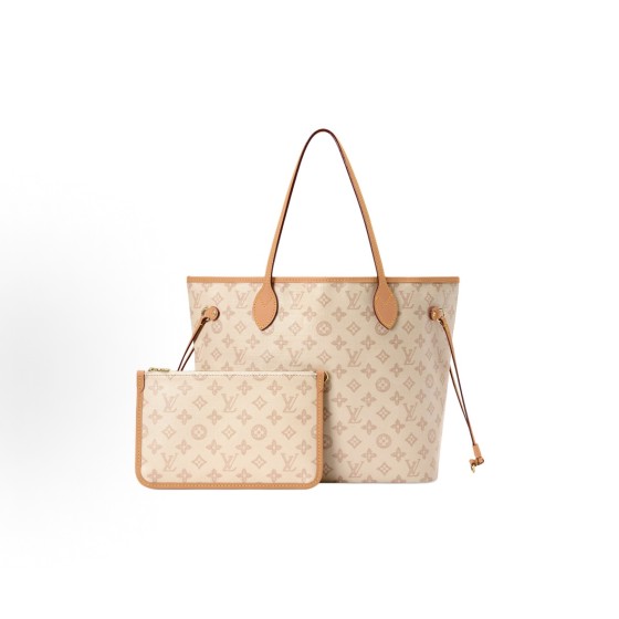 LOUIS VUITTON NEVERFULLMonogram 130 Tote bag, shoulder bag, medium size, beige