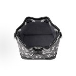 LOUIS VUITTON NOE logo printed drawstring bucket bag, hand and shoulder crossbody bag, super mini grey