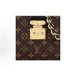 LOUIS VUITTON Twinny detachable and adjustable shoulder strap, embossed full print horn bag, hand-carry crossbody single-shoulder bag, brown