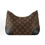 LOUIS VUITTON BOULOGNE classic monogram detachable shoulder strap chain bag, horn bag, crossbody bag, single-shoulder bag, black