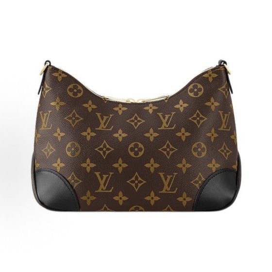 LOUIS VUITTON BOULOGNE classic monogram detachable shoulder strap chain bag, horn bag, crossbody bag, single-shoulder bag, black