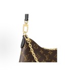 LOUIS VUITTON BOULOGNE classic monogram detachable shoulder strap chain bag, horn bag, crossbody bag, single-shoulder bag, black