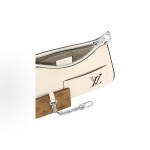 LOUIS VUITTON Cookie BB Fashion chain print underarm bag, shoulder bag, small size, black and brown