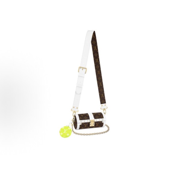 LOUIS VUITTON Match Tennis Series Papillon Trunk Classic Monochrome Chain Lock Crossbody bag, brown