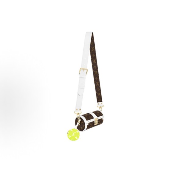 LOUIS VUITTON Match Tennis Series Papillon Trunk Classic Monochrome Chain Lock Crossbody bag, brown