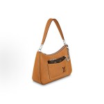 LOUIS VUITTON Marelle classic portable, elegant and versatile Epi underarm bag, hand-held crossbody bag, regular caramel brownish-yellow color