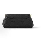 LOUIS VUITTON Favorite Classic monogram embossed chain dumpling bag, underarm bag, shoulder bag, regular women\'s style, black