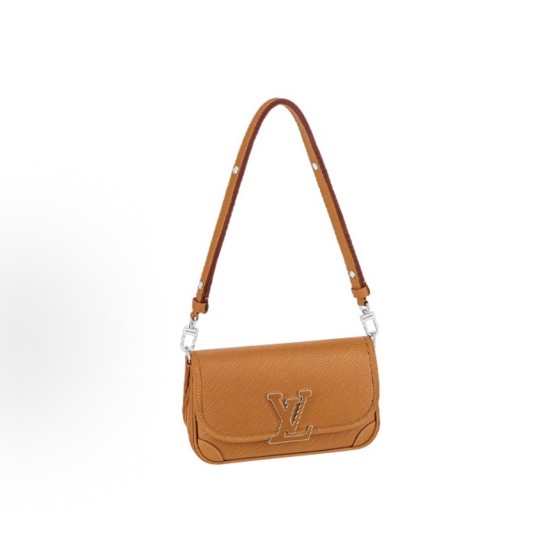 LOUIS VUITTON Buci resin Logo Epi crossbody single-shoulder bag caramel brownish-yellow