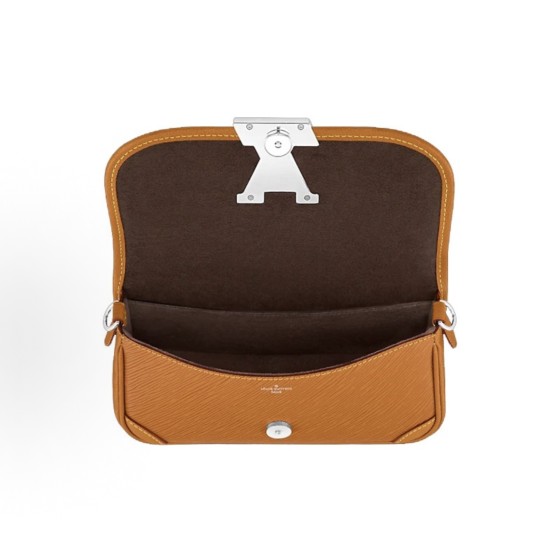 LOUIS VUITTON Buci resin Logo Epi crossbody single-shoulder bag caramel brownish-yellow