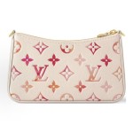 LOUIS VUITTON Easy Pouch on Strap Crossbody bag Gradient Strawberry milk powder in white