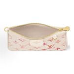 LOUIS VUITTON Easy Pouch on Strap Crossbody bag Gradient Strawberry milk powder in white