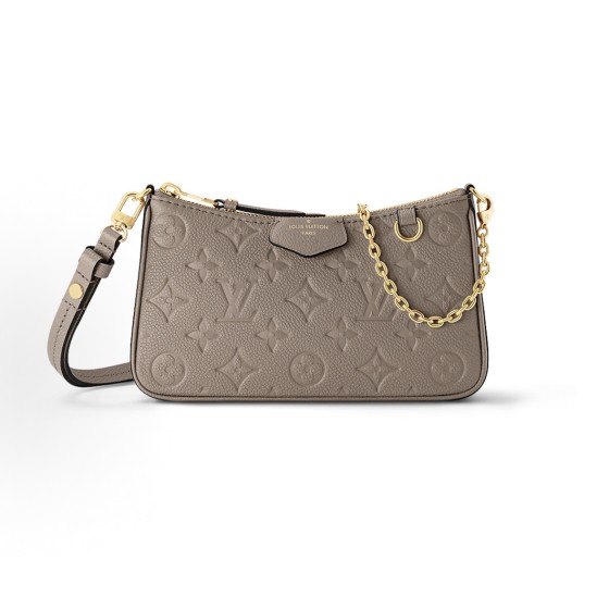LOUIS VUITTON Easy Pouch on Strap Detachable and adjustable shoulder strap monogram handbag Shoulder Bag Pigeon color