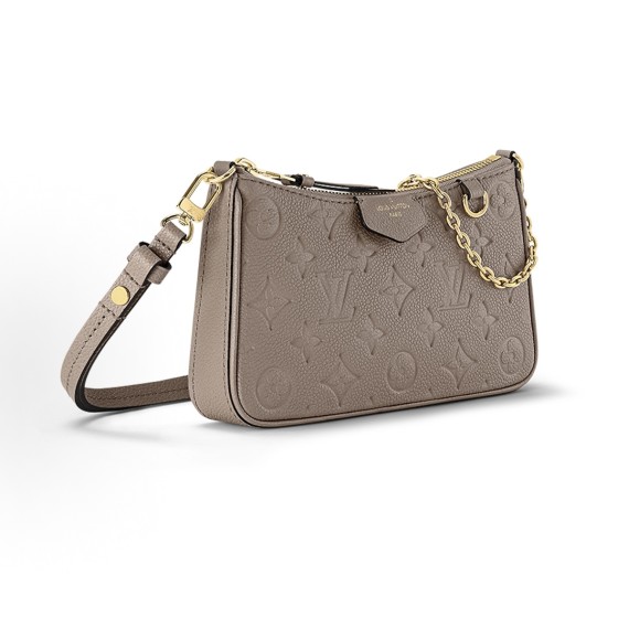 LOUIS VUITTON Easy Pouch on Strap Detachable and adjustable shoulder strap monogram handbag Shoulder Bag Pigeon color