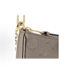 LOUIS VUITTON Easy Pouch on Strap Detachable and adjustable shoulder strap monogram handbag Shoulder Bag Pigeon color