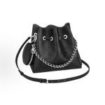 LOUIS VUITTON Bella drawstring opening and closing detachable and adjustable shoulder strap, embroidered cowhide Moonlight Goddess bucket bag, hand and shoulder crossbody bag, regular black