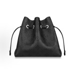 LOUIS VUITTON Bella drawstring opening and closing detachable and adjustable shoulder strap, embroidered cowhide Moonlight Goddess bucket bag, hand and shoulder crossbody bag, regular black