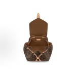 LOUIS VUITTON Montsouris letter Logo monogram printed backpack, small brown