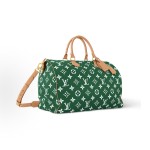 LOUIS VUITTON Speedy 50 Pillow-shaped bag, one-shoulder crossbody handbag, regular green