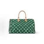 LOUIS VUITTON Speedy 50 Pillow-shaped bag, one-shoulder crossbody handbag, regular green