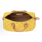 LOUIS VUITTON Speedy P9 BANDOULIERE 40 Classic monogram adjustable and detachable shoulder strap pillowcase, single-shoulder crossbody handbag, yellow