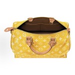 LOUIS VUITTON Speedy P9 BANDOULIERE 40 Classic monogram adjustable and detachable shoulder strap pillowcase, single-shoulder crossbody handbag, yellow
