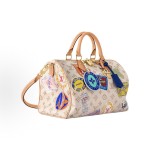 LOUIS VUITTON SPEEDY SOFT 30 Metal Detachable Shoulder Strap coated canvas single-shoulder crossbody handbag beige