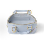 LOUIS VUITTON x Takashi Murakami Alma BB Detachable adjustable shoulder strap zipper closed single-shoulder crossbody handbag, small size, light blue