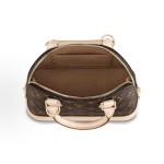LOUIS VUITTON Alma BB Classic Monogram Full Print detachable shoulder strap shell bag, single-shoulder crossbody bag, handbag, small, brownish