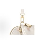 LOUIS VUITTON Alma BB two-tone design brand monogram full print single-shoulder crossbody handbag small cream with peach color