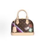 LOUIS VUITTON Alma BB Mon Monogram collection Brand logo Classic Double zipper opening and closing handbag brown