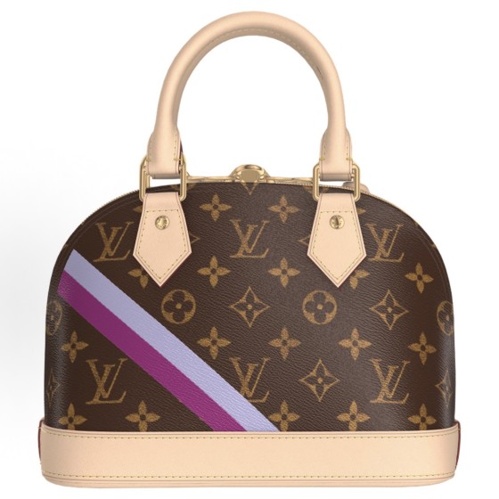 LOUIS VUITTON Alma BB Mon Monogram collection Brand logo Classic Double zipper opening and closing handbag brown