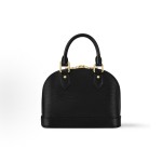 LOUIS VUITTON x Takashi Murakami Alma BB Detachable adjustable shoulder strap zipper closure Epi single-shoulder crossbody handbag Small black Tricolor