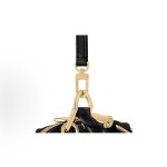 LOUIS VUITTON x Takashi Murakami Alma BB Detachable adjustable shoulder strap zipper closure Epi single-shoulder crossbody handbag Small black Tricolor