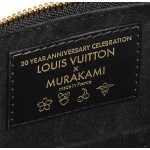 LOUIS VUITTON x Takashi Murakami Alma BB Detachable adjustable shoulder strap zipper closure Epi single-shoulder crossbody handbag Small black Tricolor