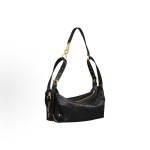 DIOR D-Journey Large wister-patterned dial line zipper opening and closing hand-held shoulder bag, small size for women, black