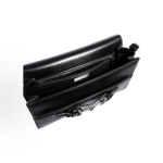 GUCCI Horsebit Ristretto Primavera iconic horsebit buckle pattern single-shoulder bag, medium size for women, black