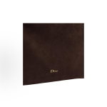 DIOR Diorly gold metal accessory single-shoulder crossbody bag, medium-sized women\'s chocolate color