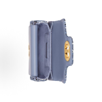 DIOR Jolie Top Handle Detachable and adjustable shoulder strap CD flip cover crossbody handbag mini women denim Blue