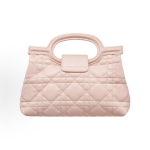 DIOR Jolie Top Handle CD clasp resin bead crossbody handbag mini for women, carmine pink