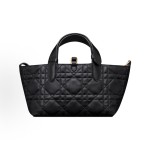 DIOR Toujours brand logo pendant, wicker pattern indigenous bag, small size, women\'s style, black