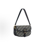 DIOR Bobby Multicarry adjustable, detachable shoulder strap, flap closure single-shoulder bag, regular women\'s blue style