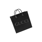GUCCI letter logo adjustable shoulder strap hook open and close Tote bag, shopping bag, handbag, medium size, men\'s style, black