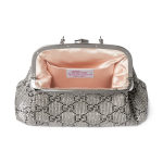 GUCCI La Famiglia Bamboo joint handbag, medium size for women, silver