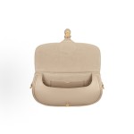 DIOR Bobby detachable and adjustable shoulder strap magnetic buckle CD buckle handbag, single-shoulder bag crossbody bag, regular women\'s style, natural color