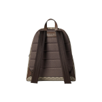 A medium-sized men\'s GUCCI Ophidia gold combination backpack in beige and dark brown