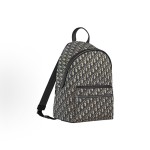 DIOR Rider series classic monogram embroidered backpack for men, beige black