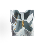 DIOR Toujours three-check rattan embroidery design handbag, medium-sized for women in blue