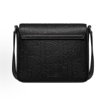 DIOR Gravity embossed messenger bag with adjustable shoulder strap, men\'s black crossbody bag