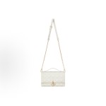 DIOR My Dior MISS DIOR detachable chain strap flap open and close wicker checkered single-shoulder crossbody bag, regular women\'s style, cream white